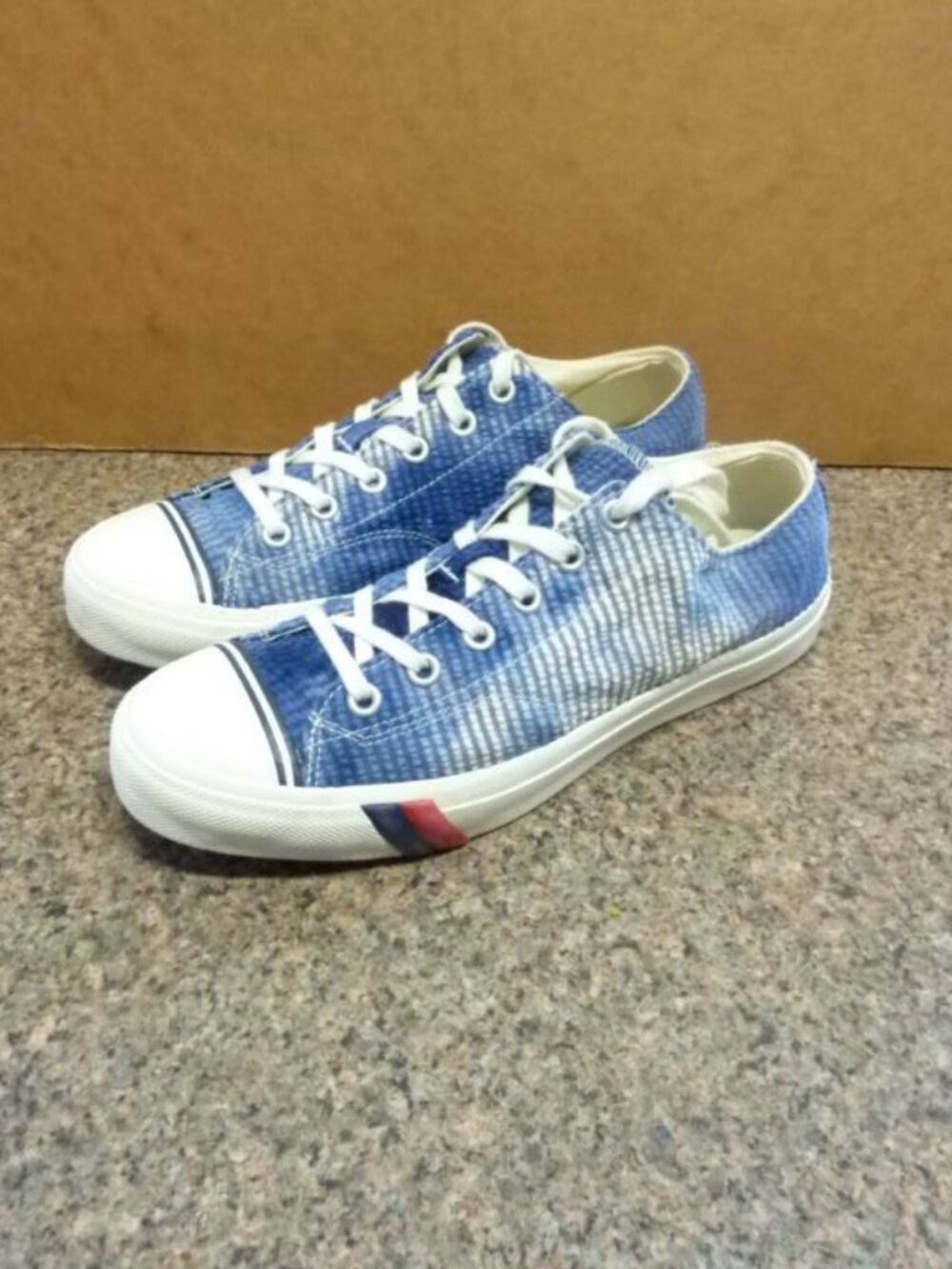 PRO KEDS Sneakers Royal Lo Tie Dye Seersucker Men's Cap Toe Size 10